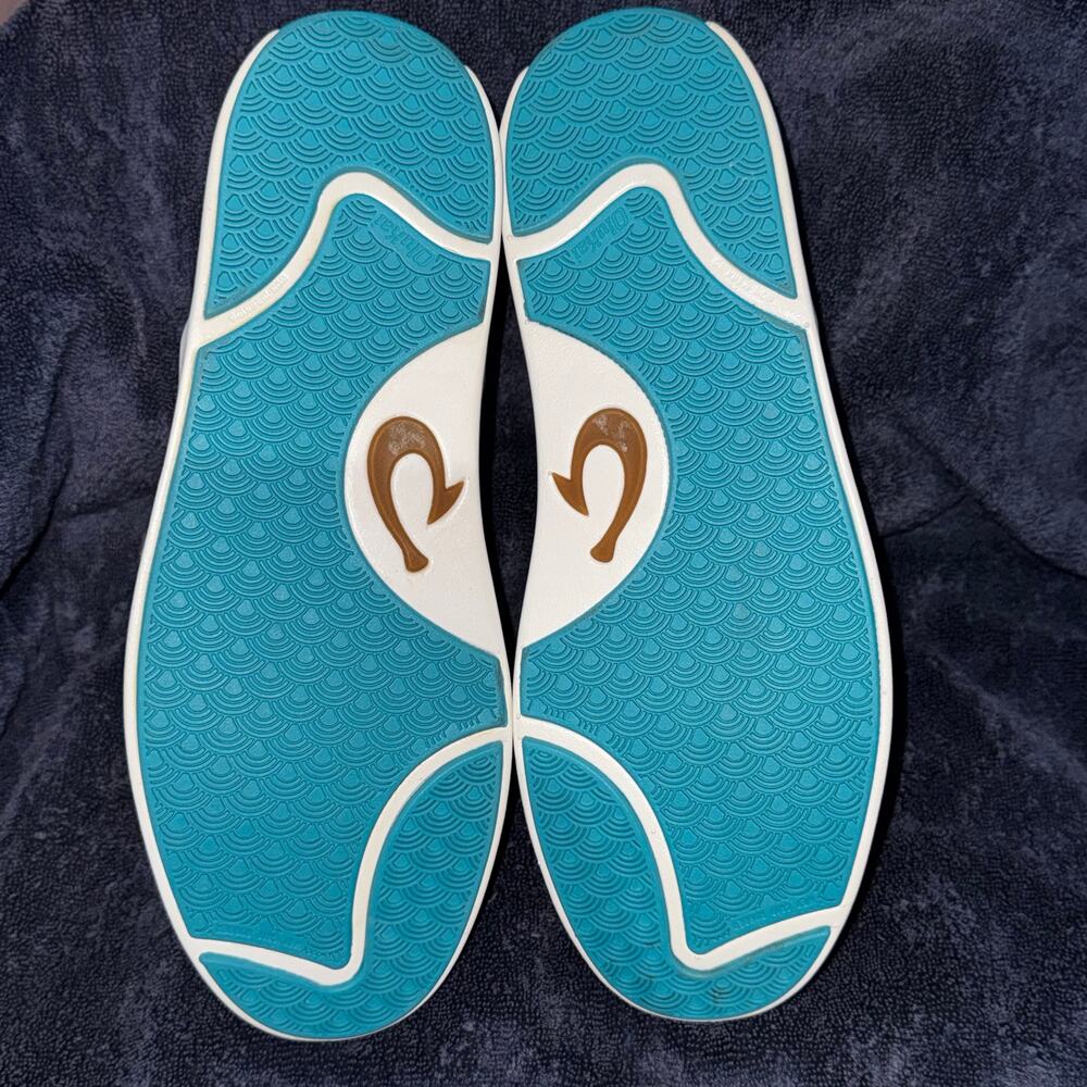 OluKai Lae'Ahi Pa'i Mens Size 10.5 Shoes Swell/Aloha Blue Floral Slip On Sneaker - Picture 10 of 11